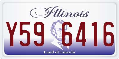 IL license plate Y596416