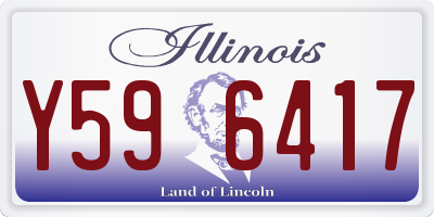 IL license plate Y596417