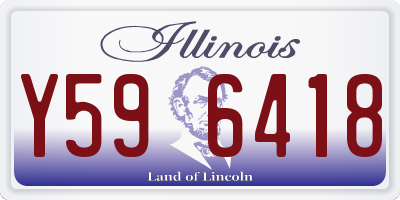 IL license plate Y596418