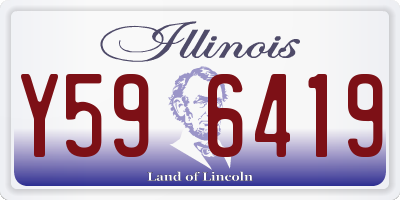 IL license plate Y596419