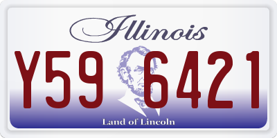 IL license plate Y596421