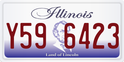 IL license plate Y596423