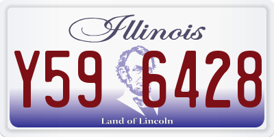 IL license plate Y596428
