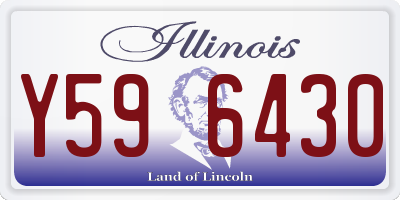 IL license plate Y596430