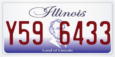 IL license plate Y596433