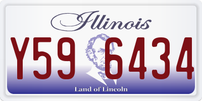 IL license plate Y596434