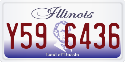 IL license plate Y596436