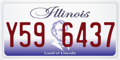 IL license plate Y596437