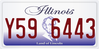 IL license plate Y596443