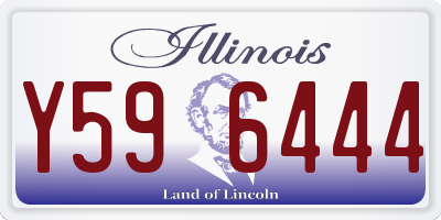 IL license plate Y596444
