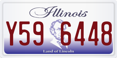 IL license plate Y596448