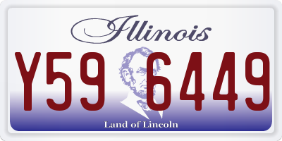 IL license plate Y596449