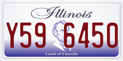 IL license plate Y596450