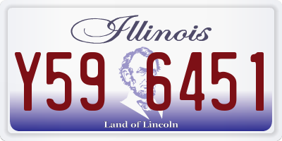 IL license plate Y596451