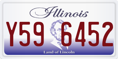 IL license plate Y596452