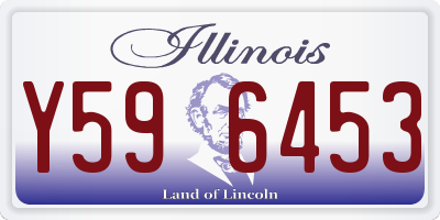 IL license plate Y596453