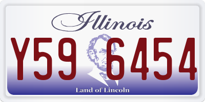 IL license plate Y596454
