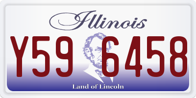 IL license plate Y596458