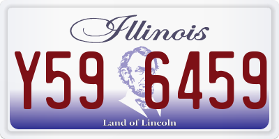 IL license plate Y596459