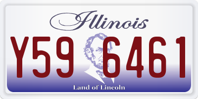 IL license plate Y596461