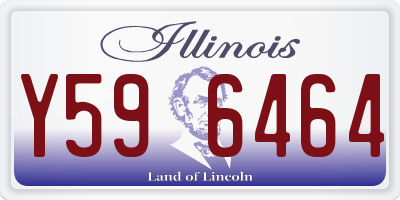 IL license plate Y596464