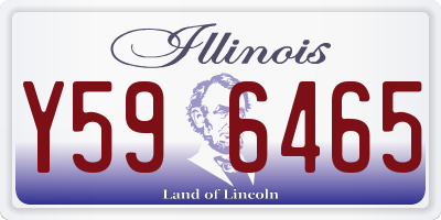 IL license plate Y596465