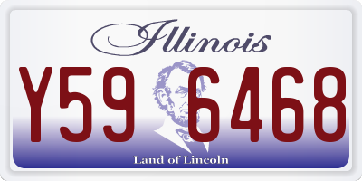 IL license plate Y596468