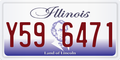IL license plate Y596471