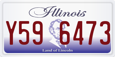 IL license plate Y596473