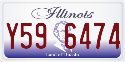 IL license plate Y596474