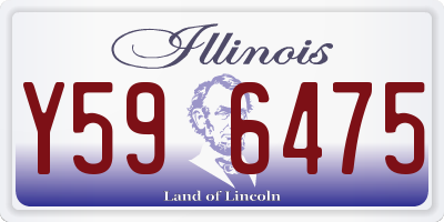 IL license plate Y596475