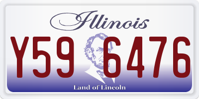 IL license plate Y596476