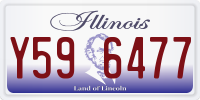 IL license plate Y596477