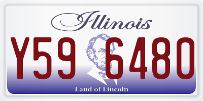 IL license plate Y596480