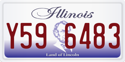 IL license plate Y596483