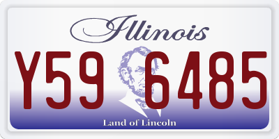 IL license plate Y596485