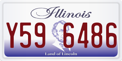 IL license plate Y596486