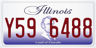 IL license plate Y596488