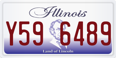 IL license plate Y596489
