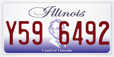 IL license plate Y596492