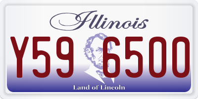 IL license plate Y596500