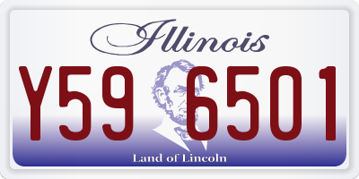 IL license plate Y596501