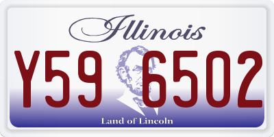 IL license plate Y596502