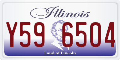 IL license plate Y596504