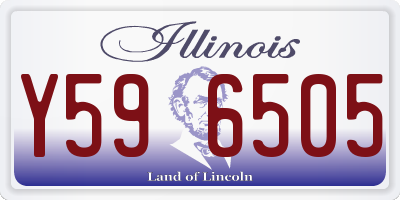 IL license plate Y596505