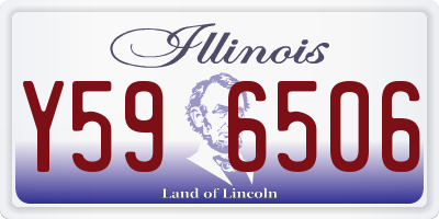 IL license plate Y596506
