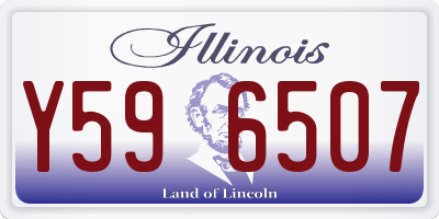 IL license plate Y596507