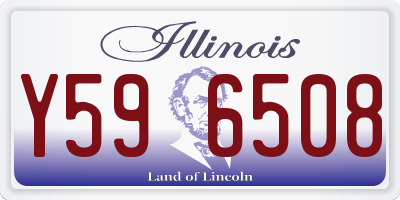 IL license plate Y596508
