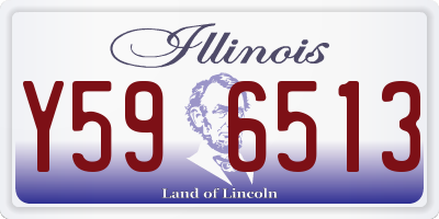 IL license plate Y596513