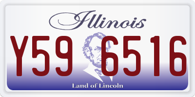 IL license plate Y596516
